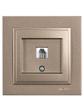 Πριζα Τηλεφωνου Monh rj 11 Light Fume