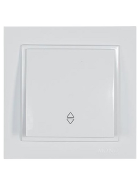 Διακοπτης a/r Κουμπωτος Λευκος