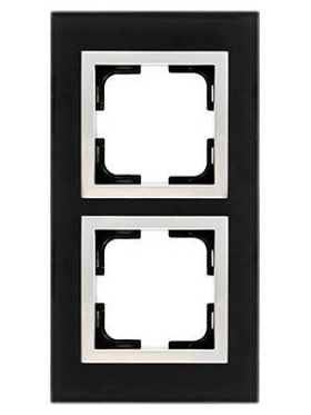 Πλαισιο 2 Θεσεων Μαυρο Γυαλι