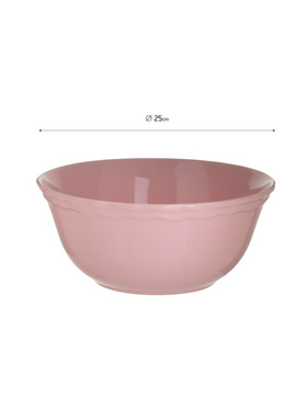 Click s/6 Μπωλ Σαλατας Πορσελανινο ροζ φ25