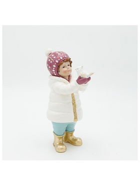 Κοριτσακι Πολυρεζιν, σε παλ Χρωματα, 9.5x20.5cm