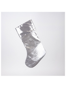 Καλτσα, Μεταλλικο Ασημι, 49cm