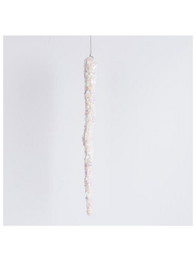 Σταλακτιτης Ακρυλικος, Λευκος Περλε, 23cm