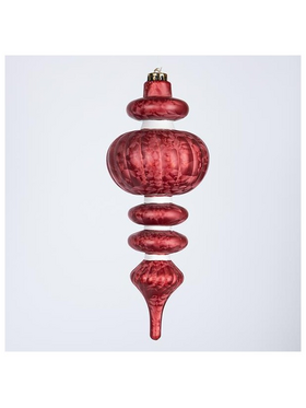 Πλαστικο Στολιδι, Ασπρο Κοκκινο, 31cm