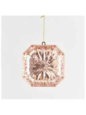 Στολιδι, Διαμαντι, Τετραγωνο, ροζ Χρυσο, 12x5x13cm