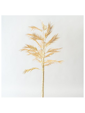 Χρυσο Δεντρο Φτερη 2,1m, Μετασχηματιστης, 180 Θερμα Λευκα Mini Led, Προεκταση Παροχης 3m, Ip44