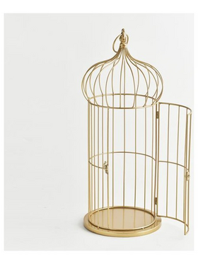 Κλουβι, Μεταλλικο, Χρυσο, 22x55cm