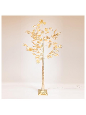 Χρυσος Φοινικας 1,8m, 4,5 Μετασχηματιστη, 140 Θερμα Λευκα Mini Led, Προεκταση Παροχης 3m, Ip44