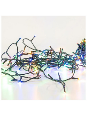 Σειρα, 300 led 5mm, Wifi Μετασχηματιστη 31v με Εφαρμογη, Πρασινο pvc Καλωδιο, Θερμο Λευκο & Χρωματιστο Led, ανα 7,5cm, Προεκταση Παροχης 3m, Ip44