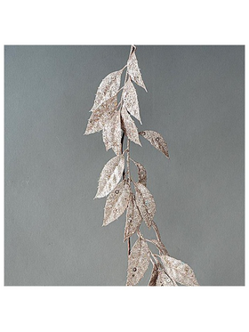 Κλαδα, με ροζ Glitter Φυλλα,  180cm