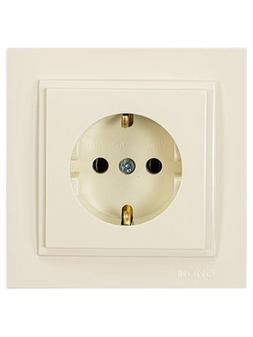 Πριζα Σουκο 16a Μπεζ