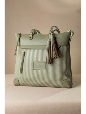 Μεγάλη Τσάντα Ώμου με Casual Logo