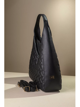 Τσάντα Ώμου με Καπιτονέ υφή