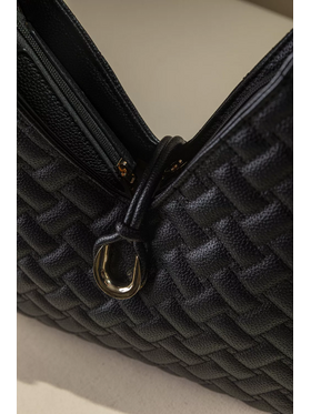 Τσάντα Ώμου με Καπιτονέ υφή