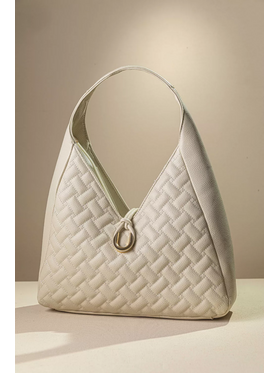 Τσάντα Ώμου με Καπιτονέ υφή