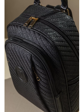 Allday Backpack με Πολλές Τσέπες με Casual Logo