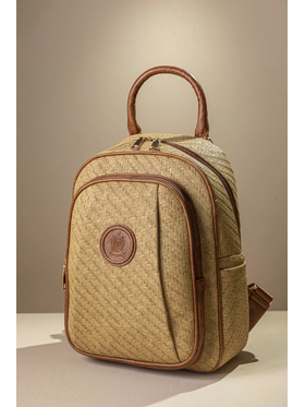 Allday Backpack με Πολλές Τσέπες με Casual Logo