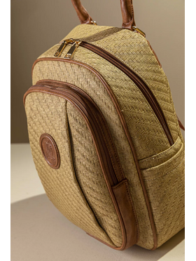 Allday Backpack με Πολλές Τσέπες με Casual Logo