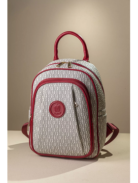 Allday Backpack με Πολλές Τσέπες με Casual Logo