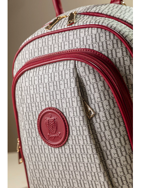 Allday Backpack με Πολλές Τσέπες με Casual Logo