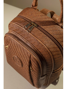 Allday Backpack με Πολλές Τσέπες με Casual Logo