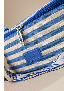 Crossbody Καραβόπανο με Ιμάντα και Ρίγες