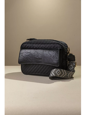 Τσαντα Χιαστί με Μπροστινή Θήκη με Καπάκι