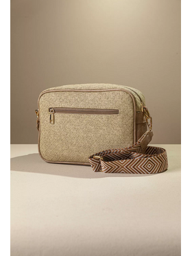 Τσαντα Χιαστί με Μπροστινή Θήκη με Καπάκι