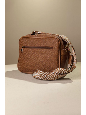 Τσαντα Χιαστί με Μπροστινή Θήκη με Καπάκι