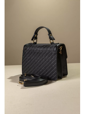 Τσάντα Χειρός με υφή Ψάθας