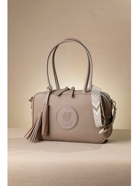 Μακρόστενη Τσάντα Ώμου και Χιαστί με Casual Logo