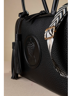 Μακρόστενη Τσάντα Ώμου και Χιαστί με Casual Logo