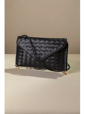 Κομψή Τσάντα-Φάκελος με Ιδιαίτερη Πλέξη