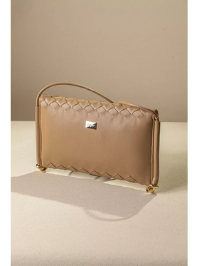 Κομψή Τσάντα-Φάκελος με Ιδιαίτερη Πλέξη