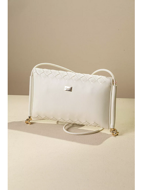 Κομψή Τσάντα-Φάκελος με Ιδιαίτερη Πλέξη