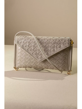 Κομψή Τσάντα-Φάκελος με Ιδιαίτερη Πλέξη