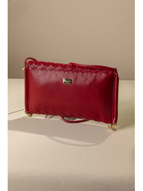 Κομψή Τσάντα-Φάκελος με Ιδιαίτερη Πλέξη