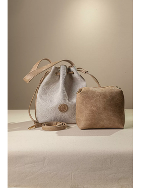 Γυναικεία Τσάντα Πουγκί με Extra Χιαστι