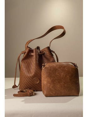 Γυναικεία Τσάντα Πουγκί με Extra Χιαστι