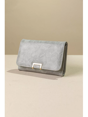 Πορτοφόλι με Καπάκι Μεσαίου Μεγέθους