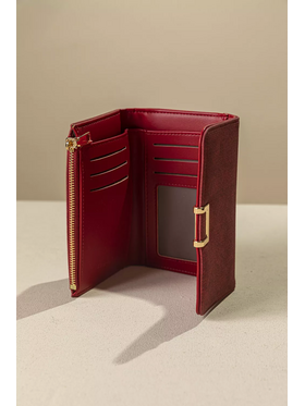 Πορτοφόλι με Καπάκι Μεσαίου Μεγέθους