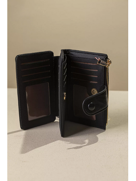 Πολυθέσιο Πορτοφόλι με Γλώσσα Μεσαίου Μεγέθους