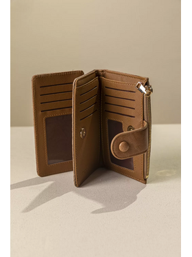 Πολυθέσιο Πορτοφόλι με Γλώσσα Μεσαίου Μεγέθους