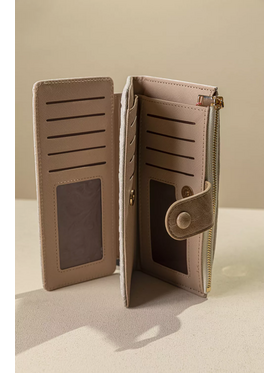 Πολυθέσιο Πορτοφόλι με Γλώσσα Μεγάλου Μεγέθους