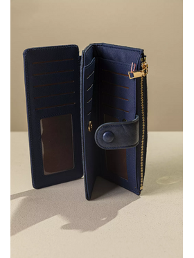 Πολυθέσιο Πορτοφόλι με Γλώσσα Μεγάλου Μεγέθους