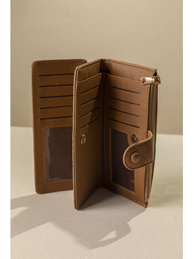 Πολυθέσιο Πορτοφόλι με Γλώσσα Μεγάλου Μεγέθους