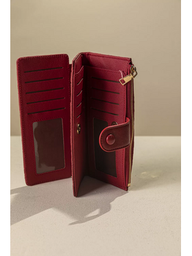 Πολυθέσιο Πορτοφόλι με Γλώσσα Μεγάλου Μεγέθους