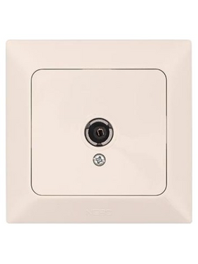 Πριζα tv Τερματικη Μπεζ