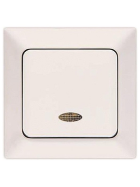 Μπουτον Κλιμακοστασιου+λυχνια Λευκος