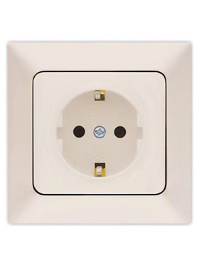 Πριζα Σουκο Προστασιας 16a Μπεζ